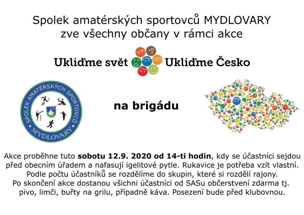Plakát "Ukliďme Česko"
